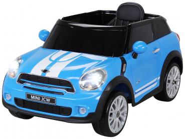 Kinder Elektroauto Mini Cooper Paceman Lizenziert 2x45 Watt Motor Blau - Elektro Auto Elektroauto Kinderauto